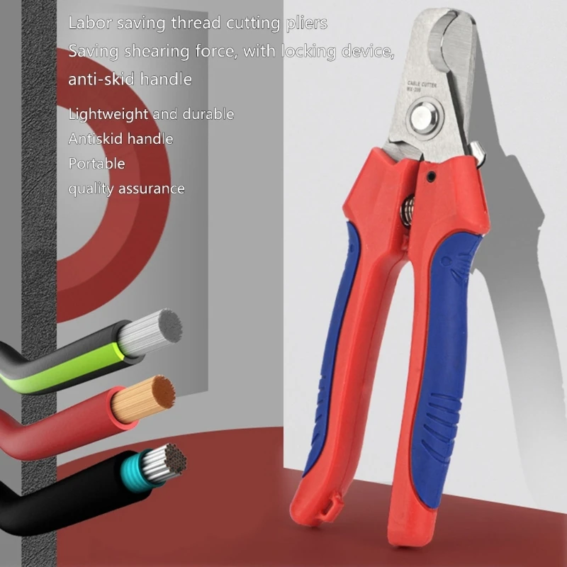 Description Picture 5 of itemWX206 6.7inch Wire Pliers Multifunctional High Carbon Steel Cable Cutter Manual Wire Cutting Tool Professional DropShipping