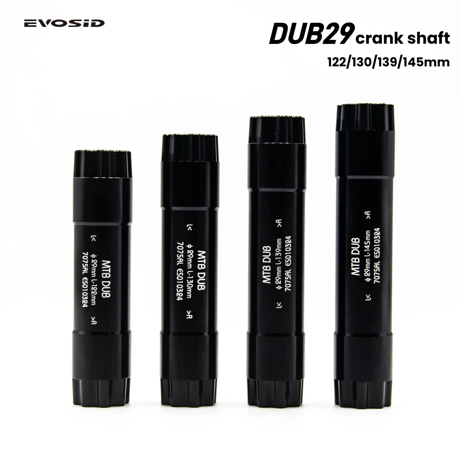 ציר EVOSID DUB 29mm AL7075 CNC 122mm/130mm/139mm/145mm עבור EVOSID DUB CRANKSET