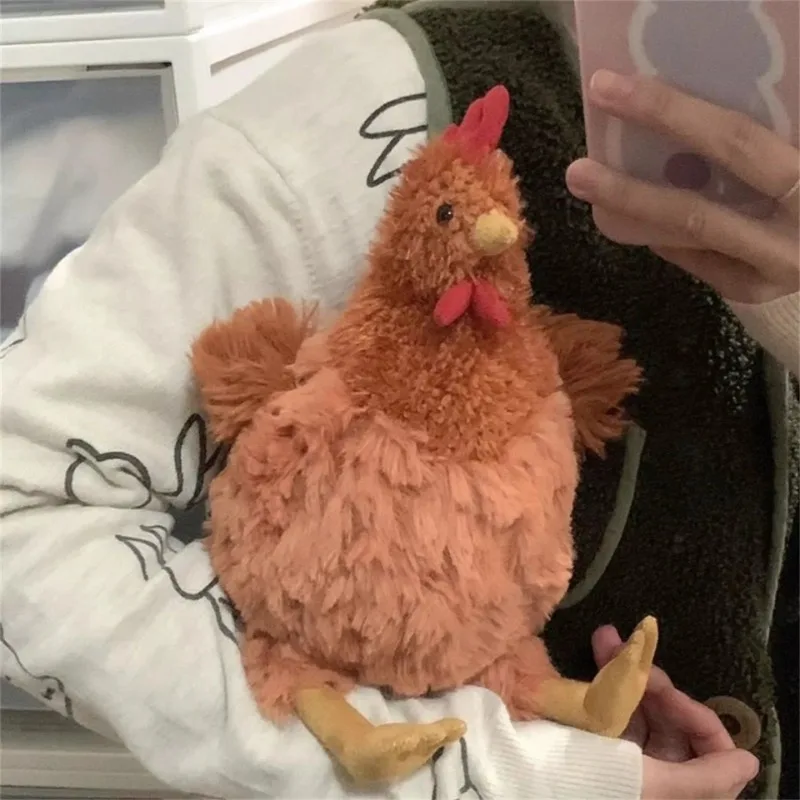 

22cm/8.66in Plushie Toys Cecil Hen Stitch Items Kawaii Decorative Dolls Anime Peripherals Funny Collectible Gifts for Girlfriend