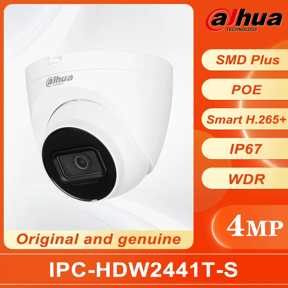 dahua camara camera de vigilancia exterior camera de seguranca external sans fil ipc hdw2441t s 01