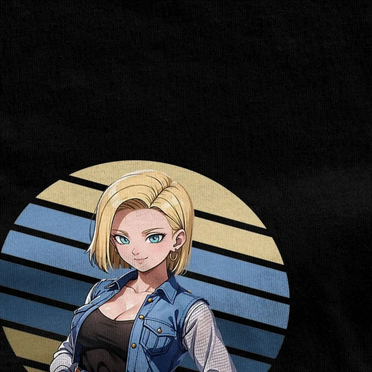 Android 18 Manga Cool T-Shirt Summer Y2K Funny T-Shirts Cotton Trending Tee Shirt For Men Short-Sleeved Pattern Tops