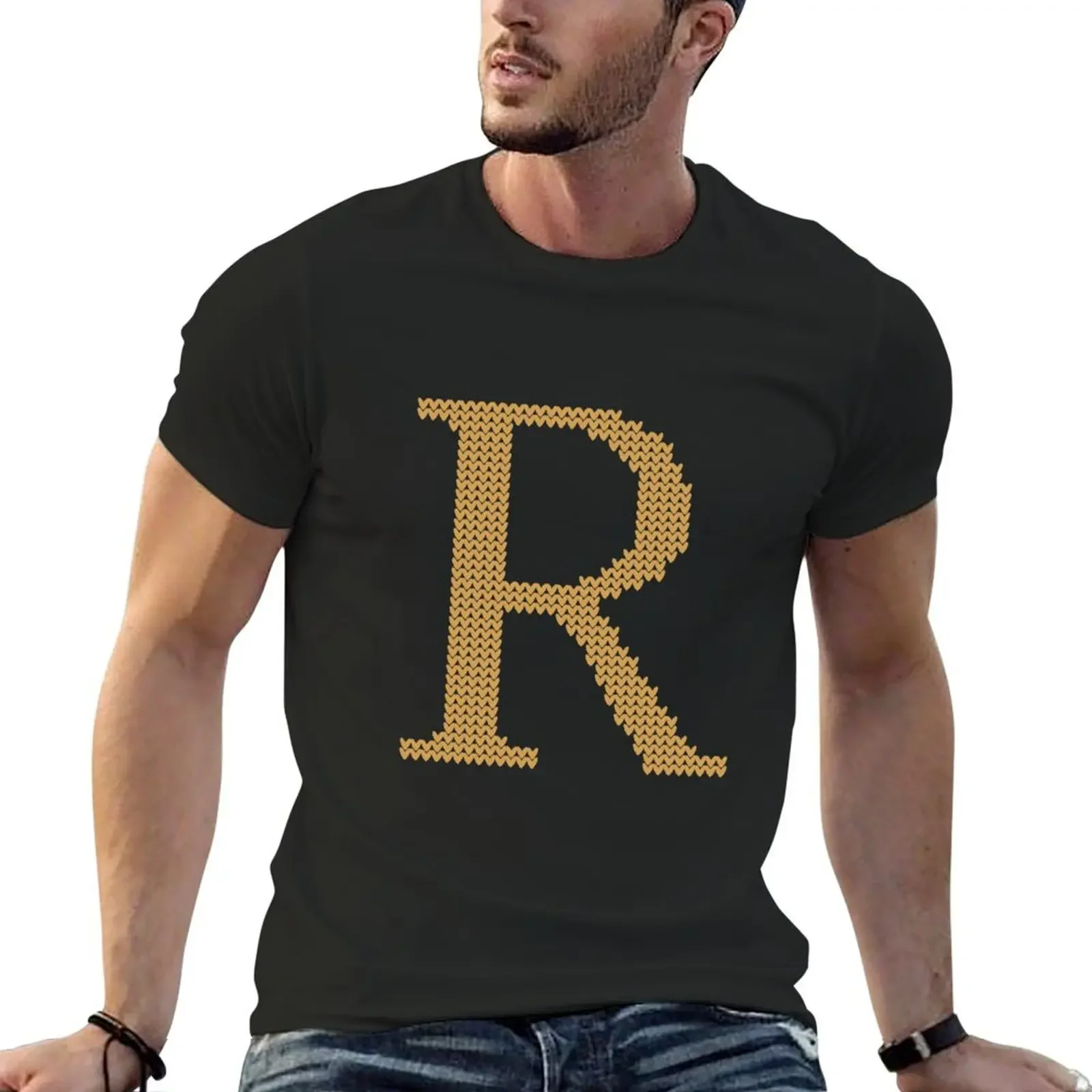 Weasley Sweater Letter R T-Shirt Short sleeve tee graphic shirts t shirt men 100℅ cotton