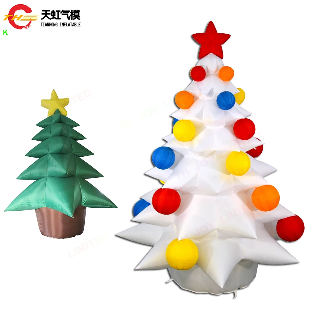 

Fast Air Shipping 4m/6m/8m Tall Giant Inflatable Christmas Tree Outdoor Inflatable Gift Tree Model for Xmas Decoration