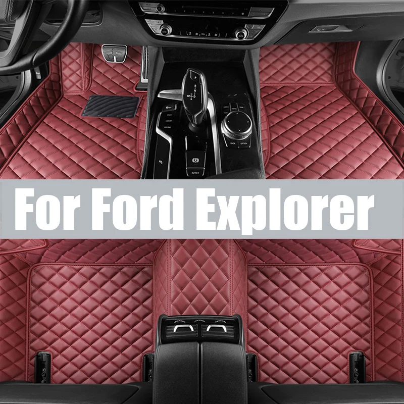 

Car Floor Mat for Ford Explorer U625 ST Plug-in Hybrid 2020~2023 Foot Parts TPE Liner Carpet Pad Custom Cover Rug trunk mat