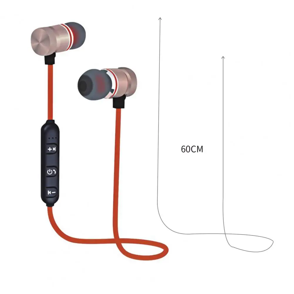 1 Set Portable Wireless Headphone  Stereo Surround Hanging Neck Wireless Headset  Button Control Wireless Headset