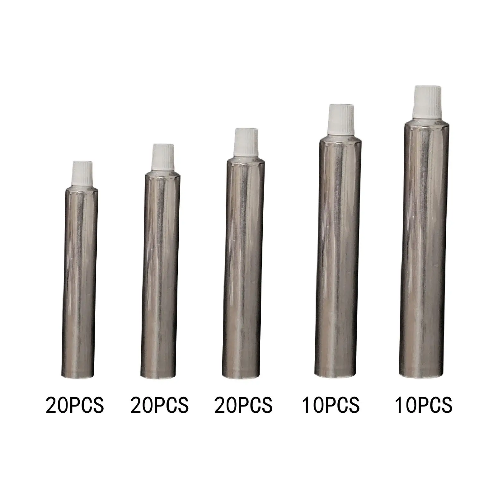 

Empty Paint Tubes Storage Portable Packing Sample Bottles Refillable Container with Caps for Trip Handcream Toothpaste Artists