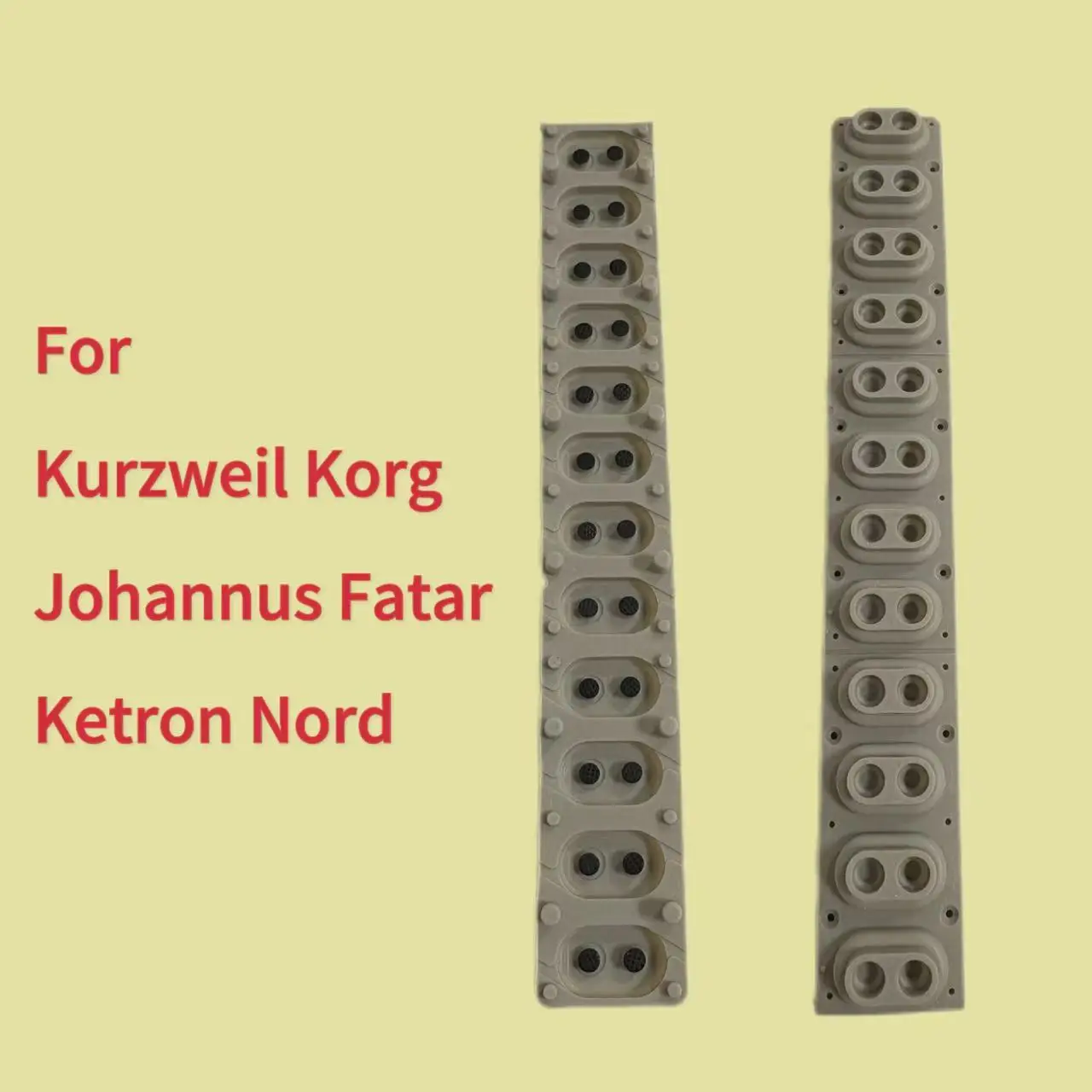 For Kurzweil Korg Johannus Fatar Ketron Nord 12keys Rubber Repairment Replacement