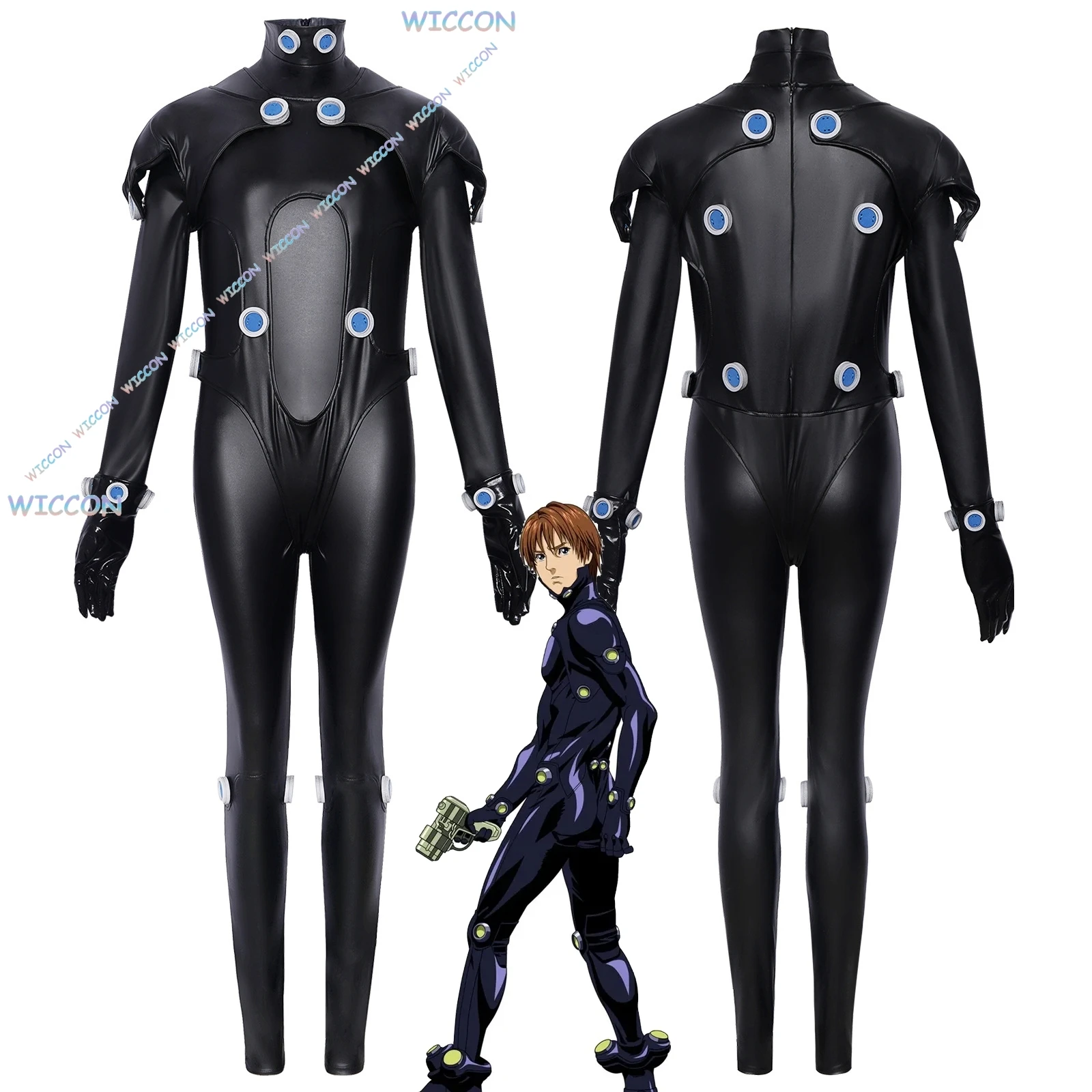 

[PandaCos]GANTZ Reika Shimohira Kei Kurono Cosplay Tokyo Team Battle Uniforms Jumpsuit Men Manga Anime Women Clothes Halloween C