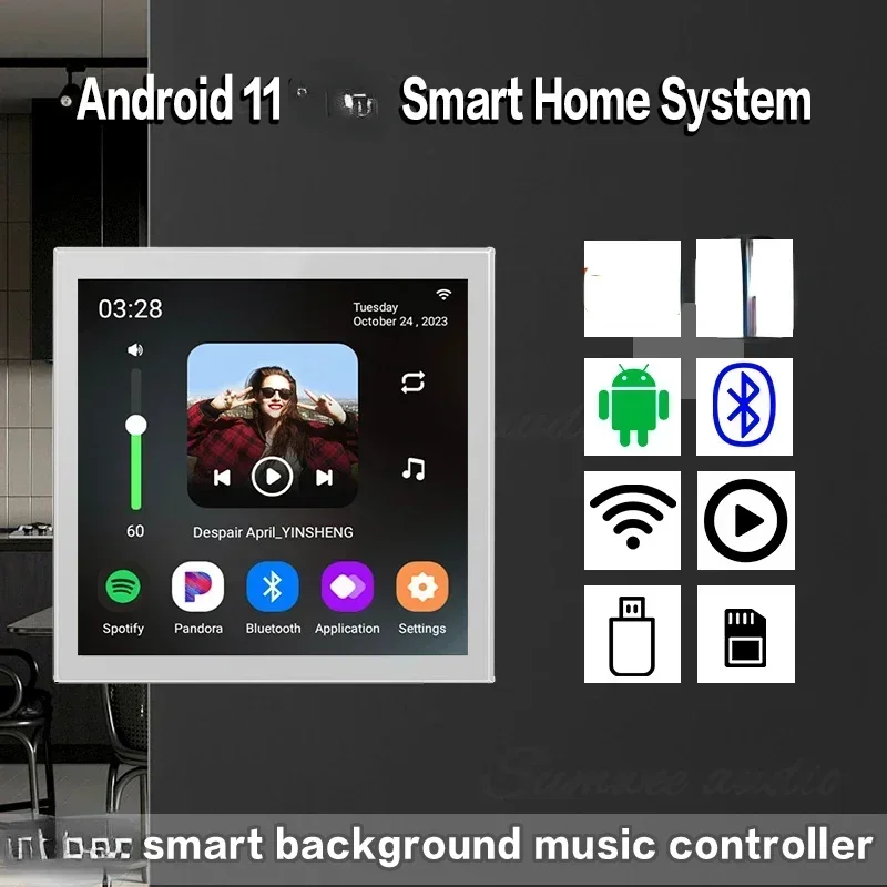 Hot SalesSets Smart Home Wall Amplifier WiFi Alexa Control Remote Control Your Kinds Of Smart Amplificador