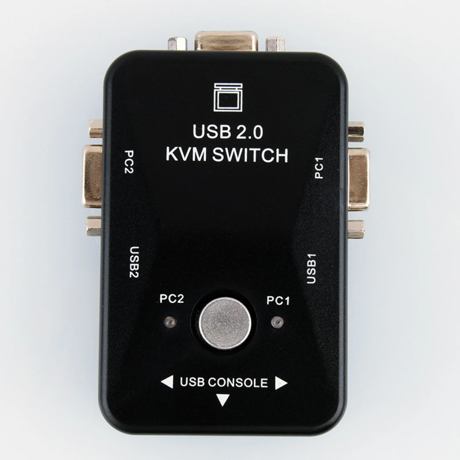 المزدوج/2-ميناء USB VGA KVM صندوق التبديل جهاز التبديل USB 2.0 KVM التبديل الفاصل صالح للماوس لوحة المفاتيح رصد الكمبيوتر سطح المكتب