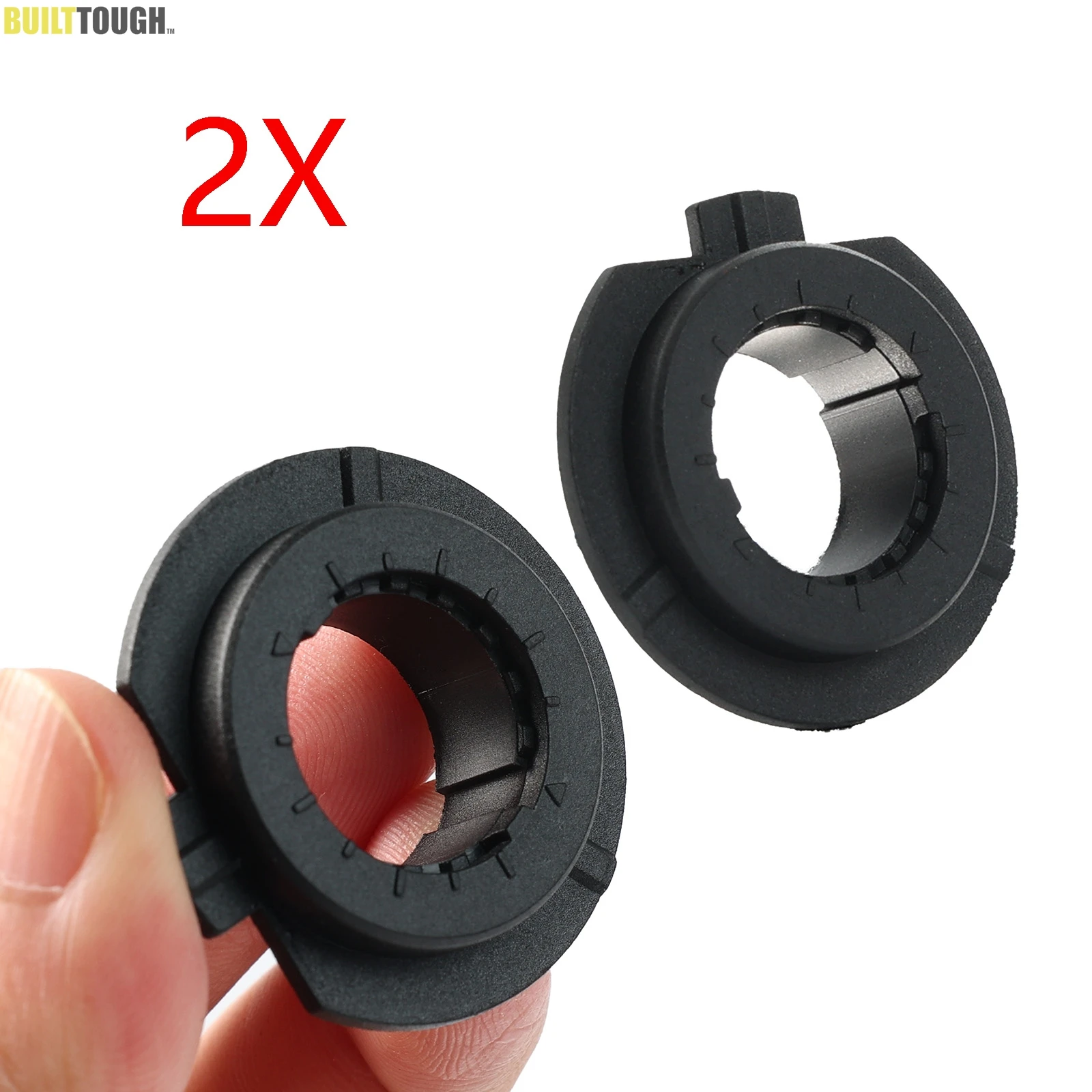 2Pcs H7 Car LED Headlight Bulb Base Adapter Retainer Headlamp Socket Holder Plastic High Temperature Resistance Automobile
