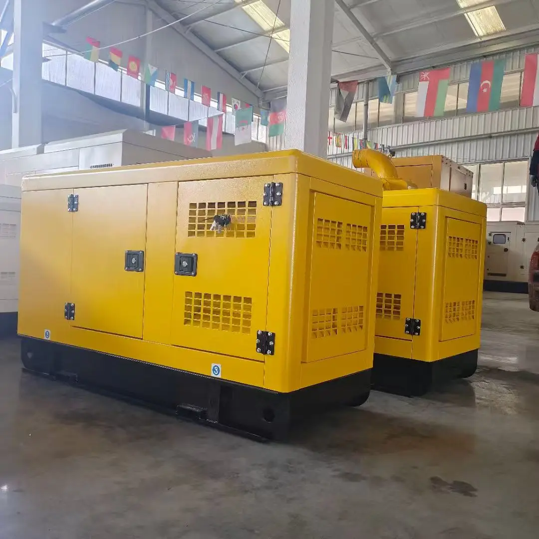 Weichai Ricardo 60kw silent diesel generator with R4105AZD, brushless alternator and base fuel tank generator diesel 75kva