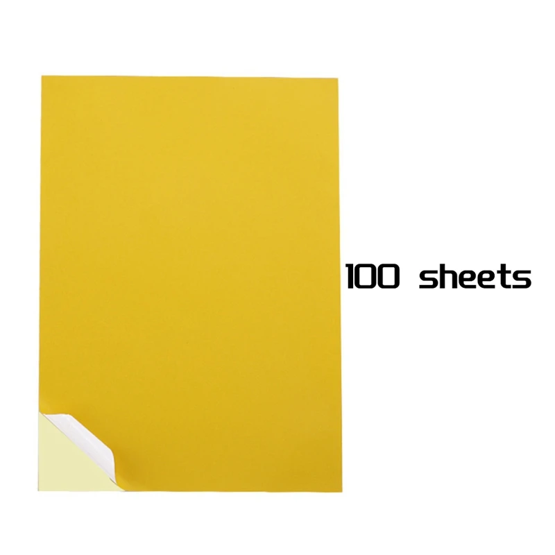 Sticker Paper A4 Sticker Paper 8.27X11.69 Inch For Laser/Inkjet Printers For Office School Gold