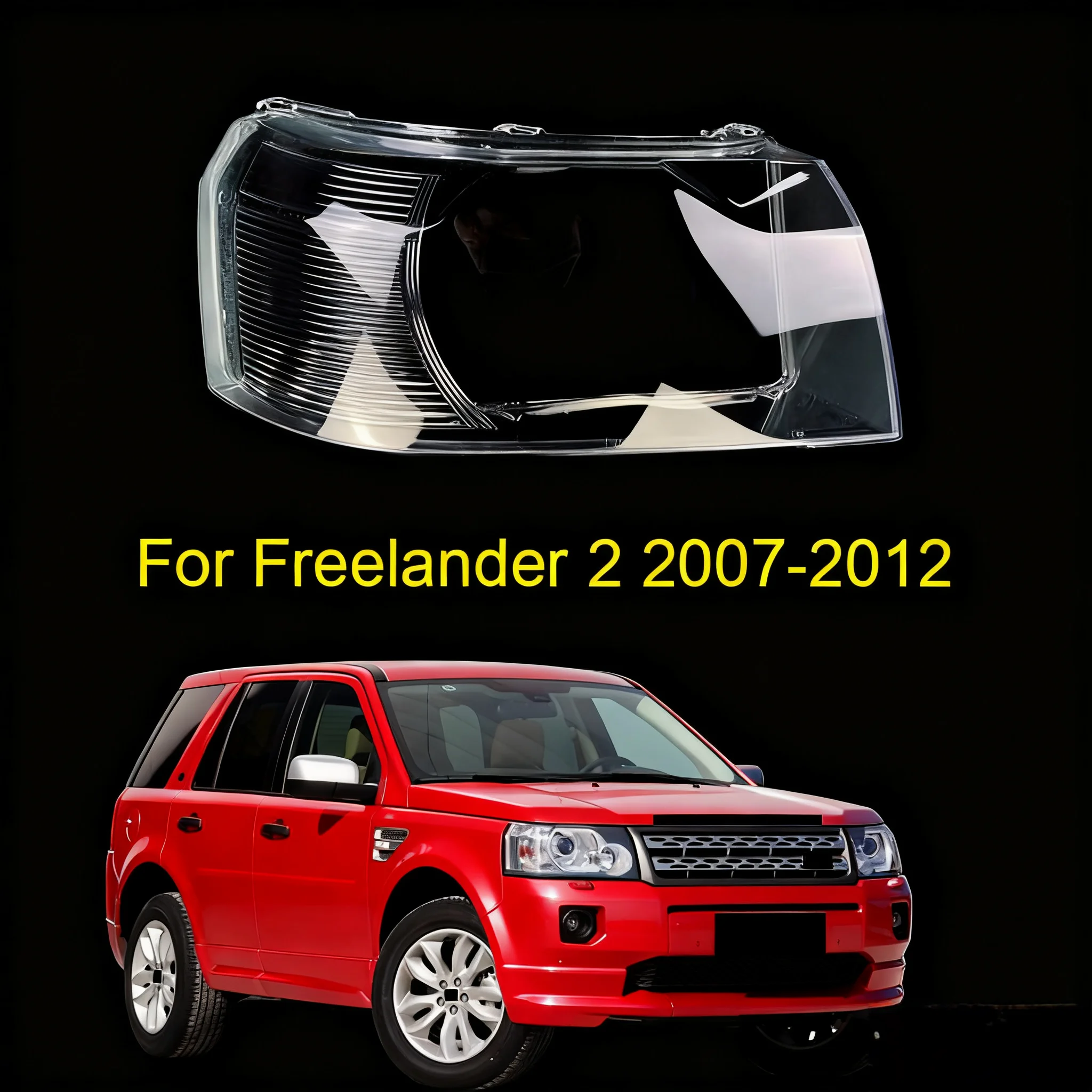 

For Land Rover Freelander 2 2007-2012 Front Headlamp Cover Lamp Shade Headlight Shell Lens Plexiglass Replace Original Lampshade