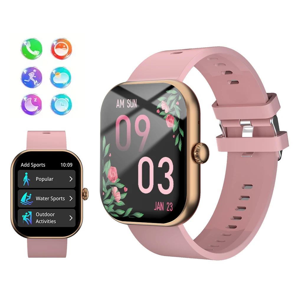 

LAXASFIT Smart Watch Bluetooth Talk IP68 Водонепроницаемый Женский HD Экран Heart Rate Monitor Sleep Tracker Smart Watch Android iOS
