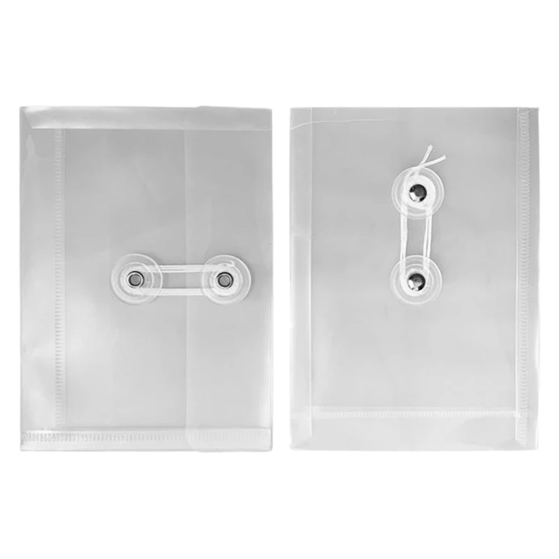 

Y1UB 20x/Pack Plastic Folders Wallets File Organiser Popper Wallets A 6 File Folders File Bag Clear Document Organiser