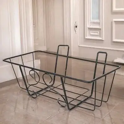 

1 шт. Подвесная квадратная железная подставка для цветочных горшков, держатель для кашпо на балкон, сад, ограждение, уличная полка для растений