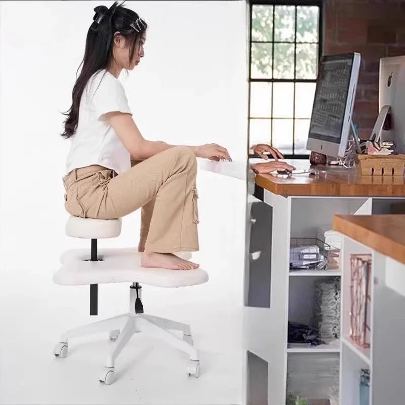 

Cross-Legged Meditation Stools Ergonomic Office Chairs Lazy Cross Legged Seat Posture-Correcting Monkey Bench for Home & Work