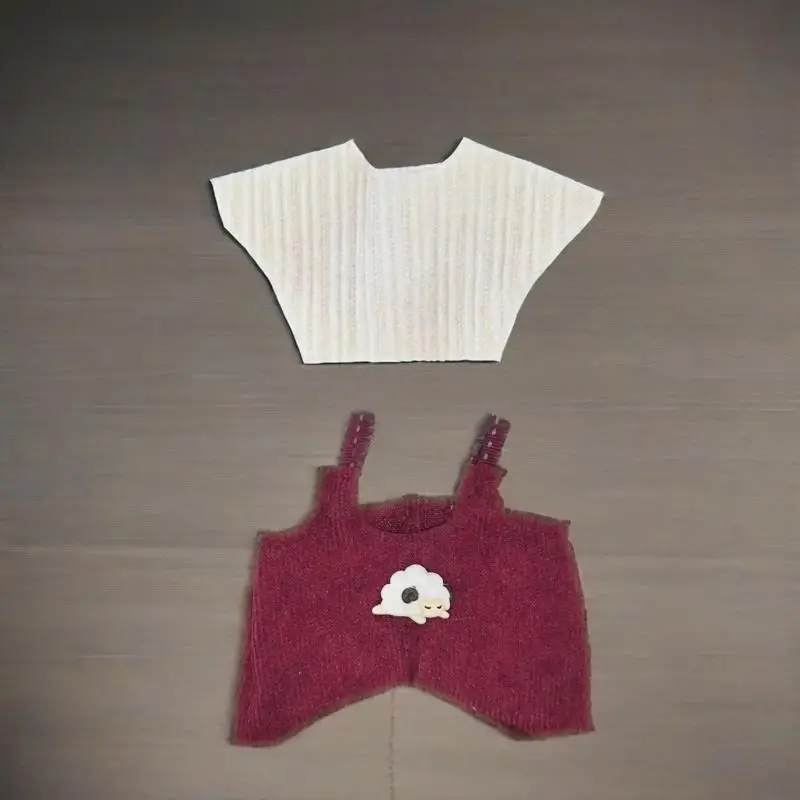 

Одежда для Labubu, аксессуары для одежды для v2 v1 idol 15/17 см, кукольная одежда, модное милое полосатое платье для косплея, поясная сумка