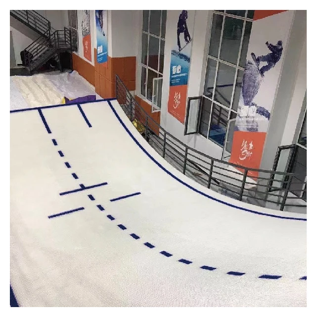 High Quality Artificial Dry Ski Snow Mat Slide Flooring Slide Dry Ski Slope Mat Indoor Snowboarding Snow Skiing Slope