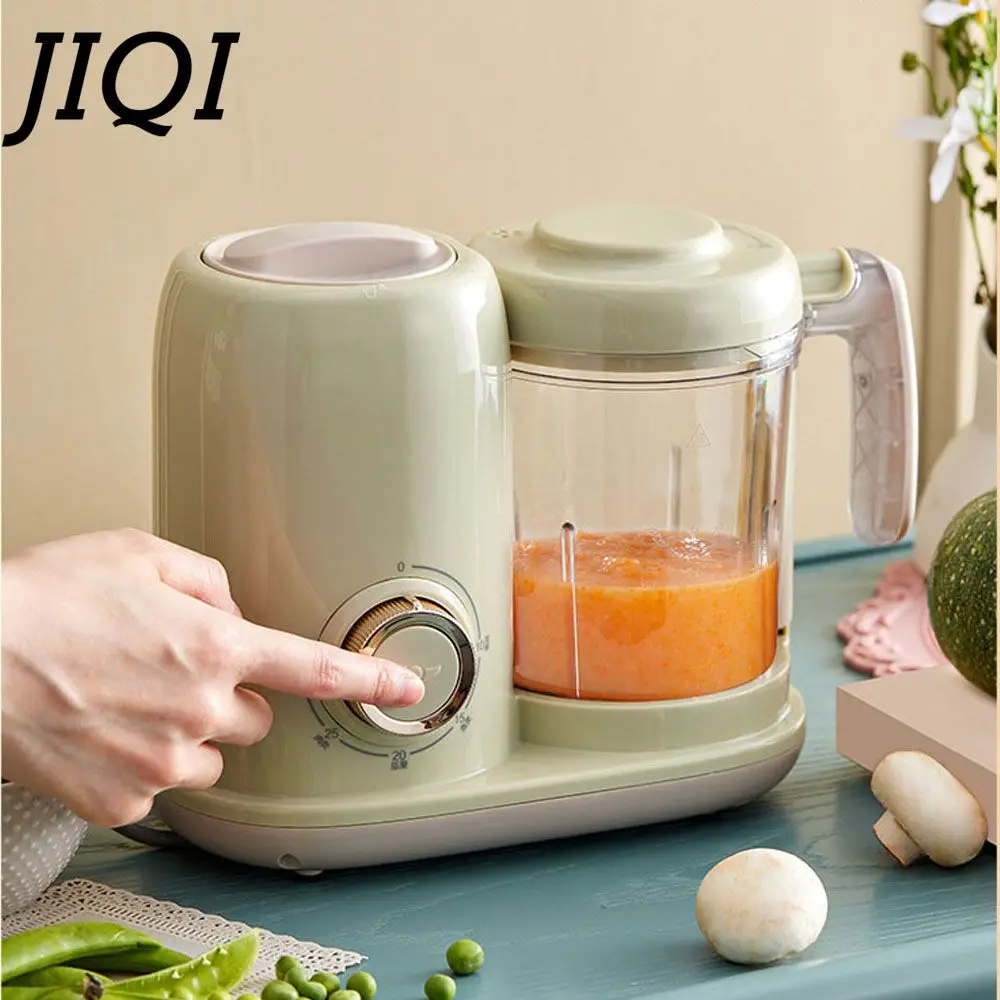 JIQI Food processor Meat grinder Vegetable Stirring Machine Steamer Milkshake Maker Baby Food Supplement Cooking Tool Timing