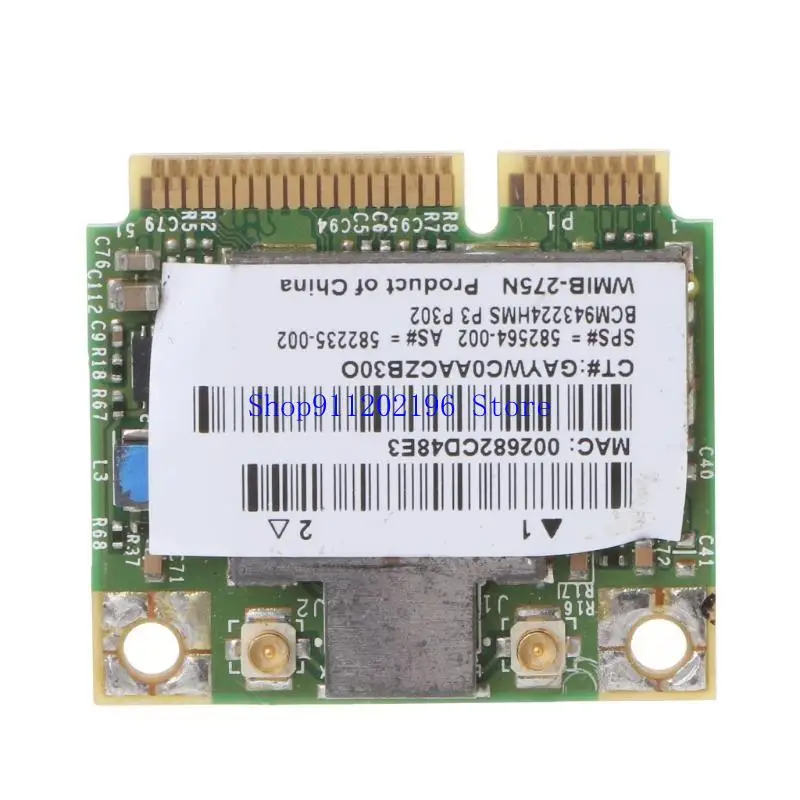 

P82A Half Mini PCI-E Беспроводная сетевая карта для 8440 8540 BCM943224HMS 582564-001