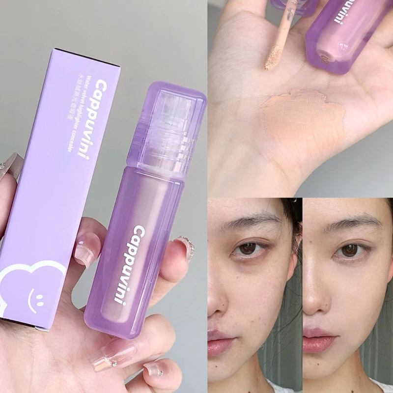 ウォーター ベルベット ハイライター コンシーラーは、ニキビ跡、クマを隠し、正確なカバー力を備えた長時間持続するコンシーラーです。