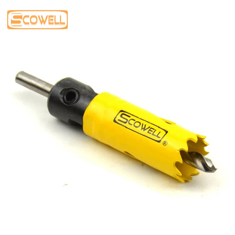 HSS Bimetal Holesaw Cutter Crown Saw with Arbor Drill Bit Cutting Hole On Metal Wood PVC 32mm 38mm 44mm 46mm 57mm 65mm 68mm 70mm