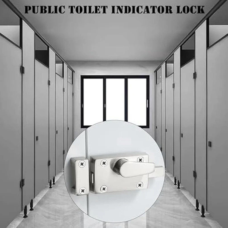 Toilet Privacy Latch Lock with Occupancy Indicator