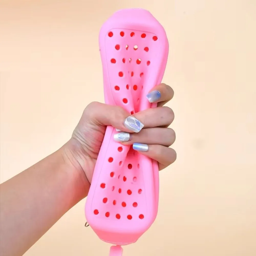 Portable Silicone Swim Goggle Case Perforated Breathable Eyeglasses Storage Bag Durable Swimming Goggles Protection Travel Use