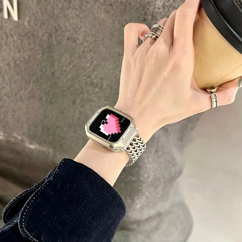 Electroplate Alloy Cover For Apple Watch Ultra 9 8 7 6 SE 5 4 Soft TPU Shockproof Protector For iWatch 41MM 45MM 40MM 44MM 49MM