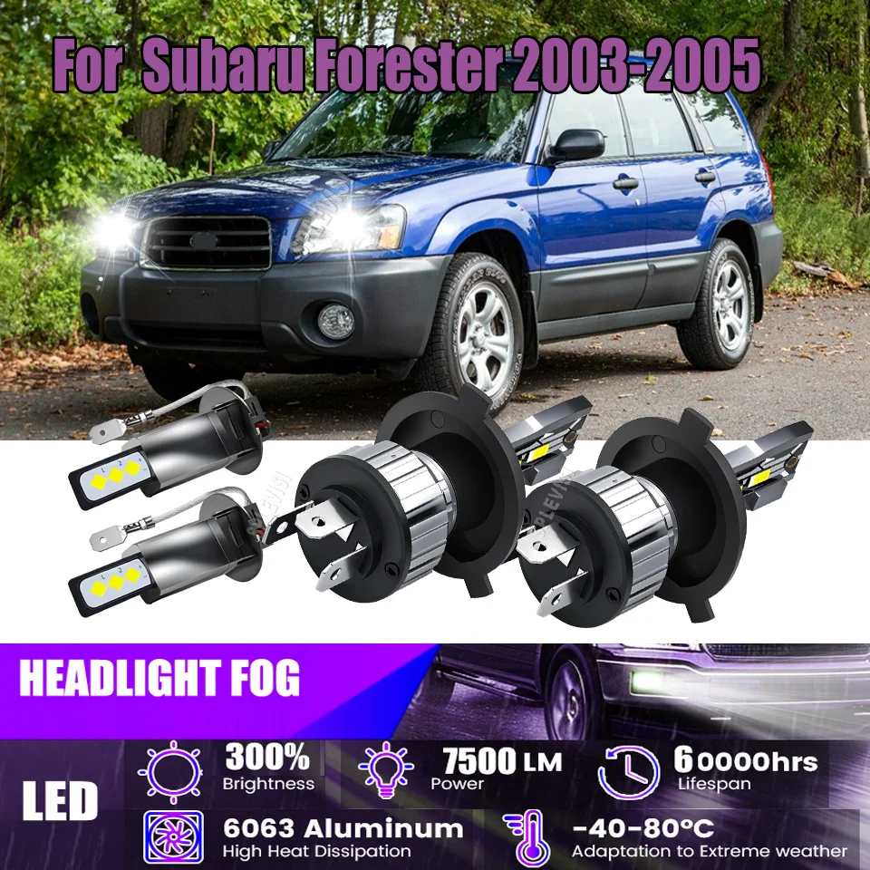 

H4 H3 453 CSP Светодиодные противотуманные фары - прозрачный узор луча, простая установка Plug Play для Subaru Forester 2003 2004 2005