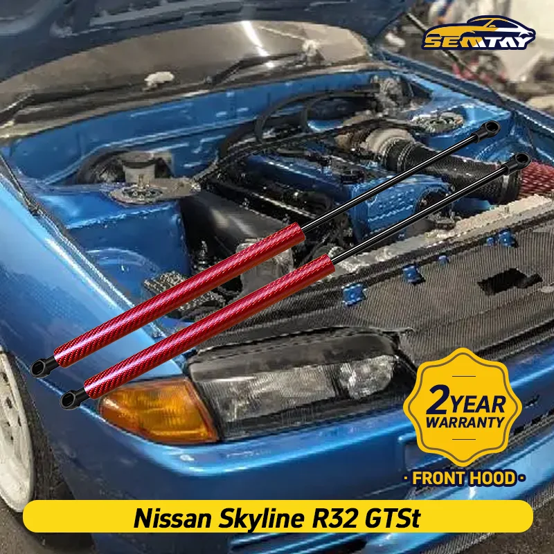 

SEMTAY Hood Struts for R32 Skyline R32 GTSt models Bonnet Lift Assist Spring Shocks Vehicle Accessory Bonnet Damper Auto Part
