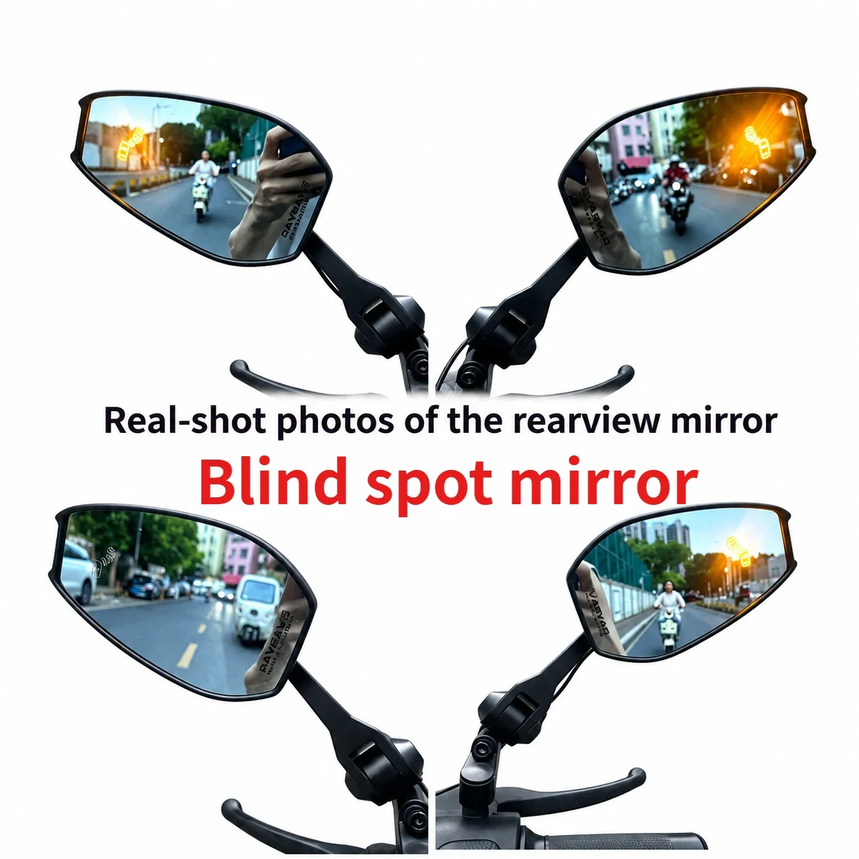 2026 New Model Motorcycle Mirrors with Turn Signals, Suitable for Motorcycles with Blind Spot Monitoring Function