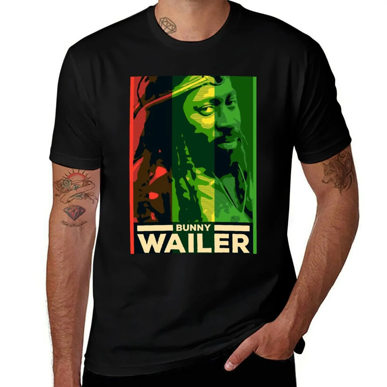 

Футболка с кроликом RASTA | Плакат Знаменитая футболка в стиле регги, певец | casual Legends Ямайский вайлер | мужская рубашка футболка в стиле регги