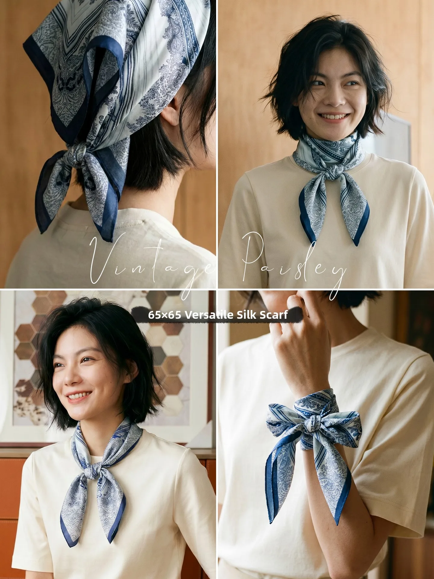 Lagur Dark Series Floral Windo - огляд і ціна Scarf Silk Square