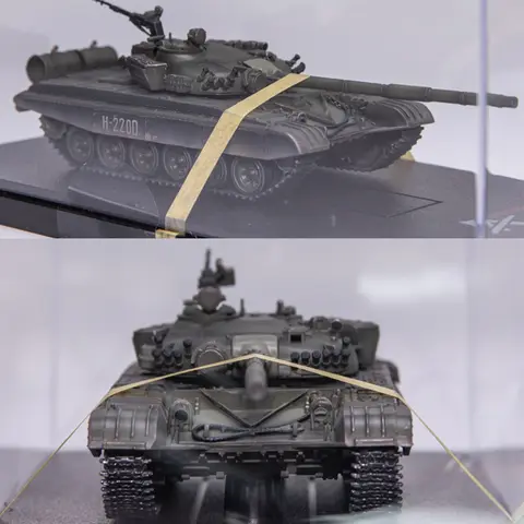 ARTISAN 1:72 Scale Russian T72 T-72 Main Battle Tank New Chassis Simulation Model Display Collectible Gift Souvenir Ornament