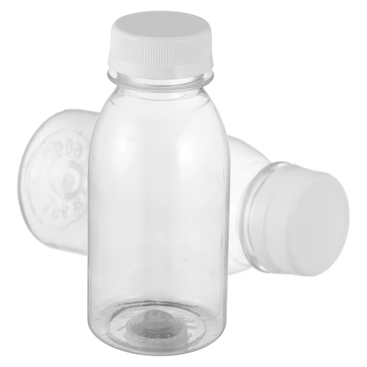 

Milk Bottle Pudding Fresh Yogurt Water Bottles Transparent Mini Plastic Beverage Pitcher with Lid