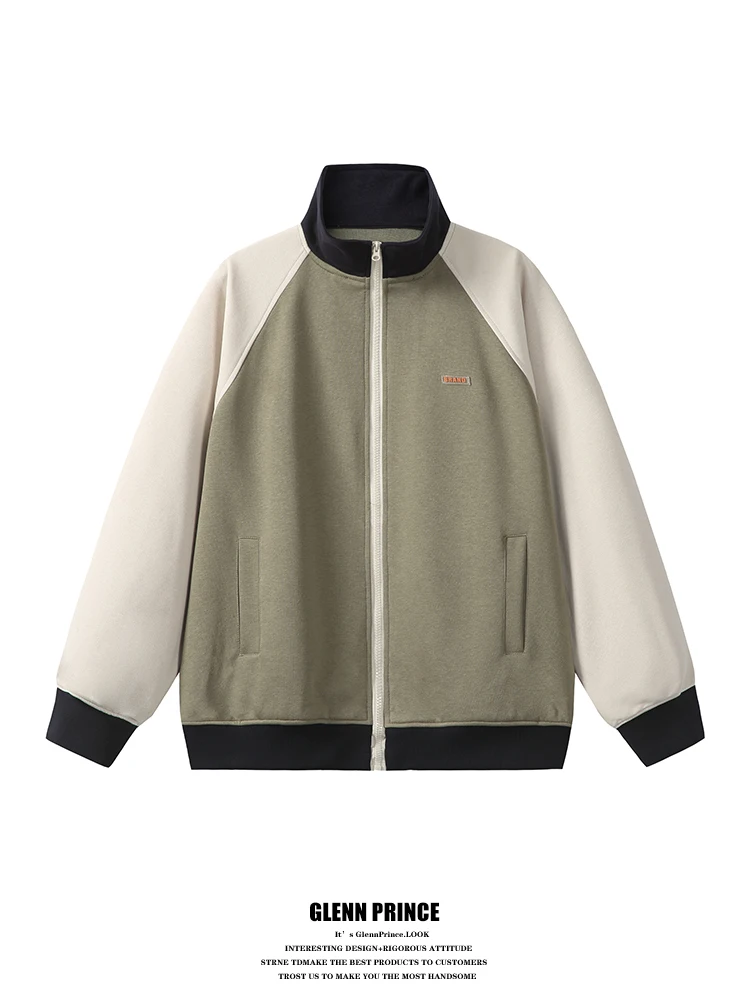 

Spor повседневное лоскутное цветное пальто с вставкой Blo oulder Jaet, мужское осеннее модное брендовое свободное длинное пальто на молнии све