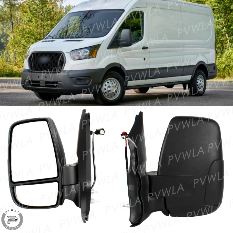 3PIN Side Mirror For Ford Transit 150 250 350 2014 2015 2016 2017 2018 2019-2022  Mirror  Assembly Rear Mirror Triangle Trim