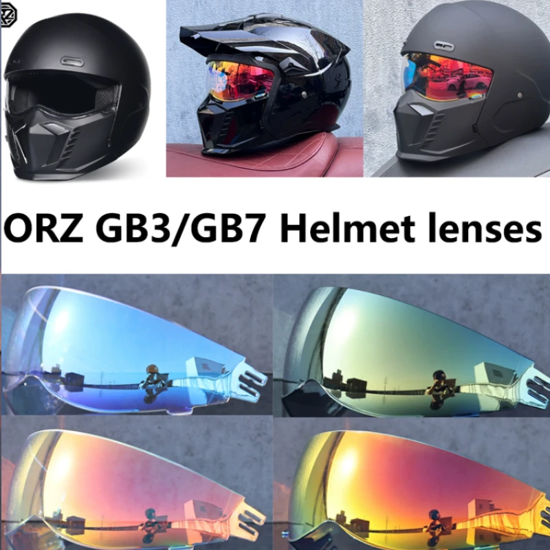 

ORZ GB7 GB3 Motorcycle Half Face Mask Helmet Visor Replacement 1PC Protective Gear motociclista accesorios capacete de moto