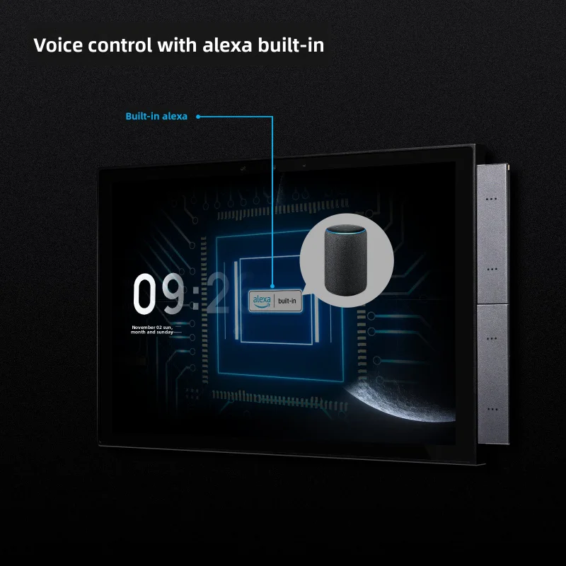 MOES Tuya Smart Home Control Panel Max 10.1inch Touch Screen with Bluetooth Zigbee Gateway Built-in Building Intercom Compatibl