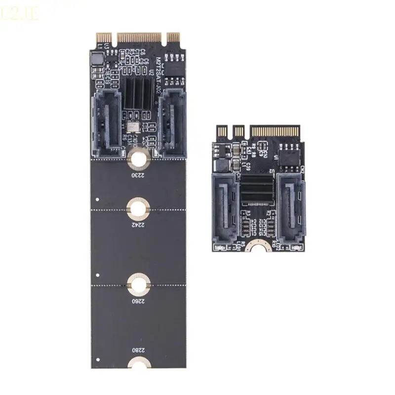 U2JE nvme до 6 портов адаптер M.2 к адаптеру M Ключ 6 Гбит / с SSD к карте расширения SATA3 с кабелями для