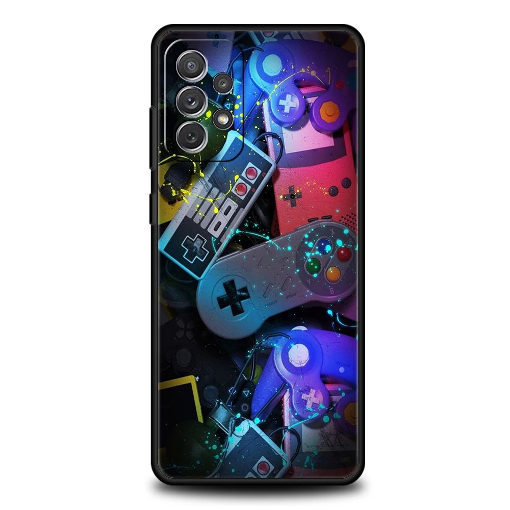 Game Controller Grafik Handyhülle für Samsung Galaxy A55 A35 A15 A14 A25 A54 A51 A71 A72 A73 A32 A52 A52S A41 5G Silikonhülle – Detail 5