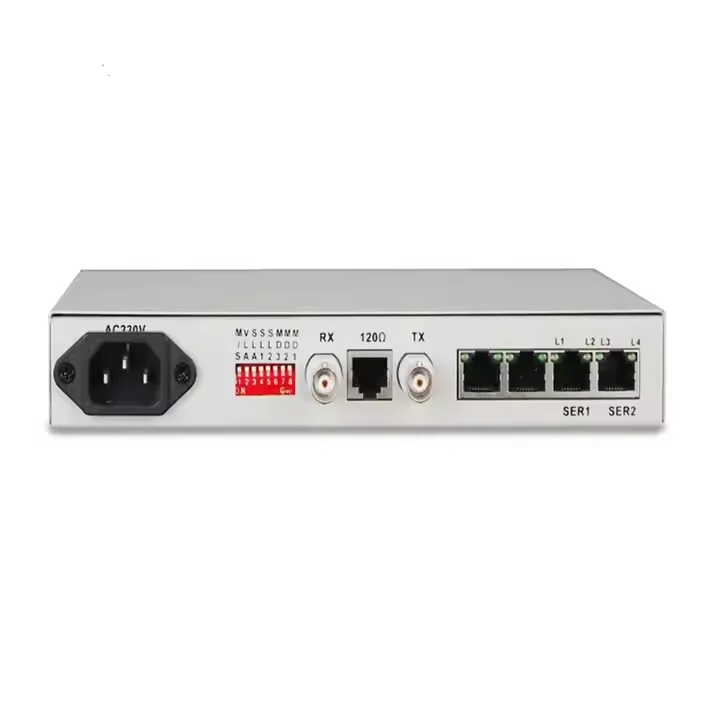 Best Price 4 Port Serial RS232 RS422 RS485 to E1 Converter RJ45