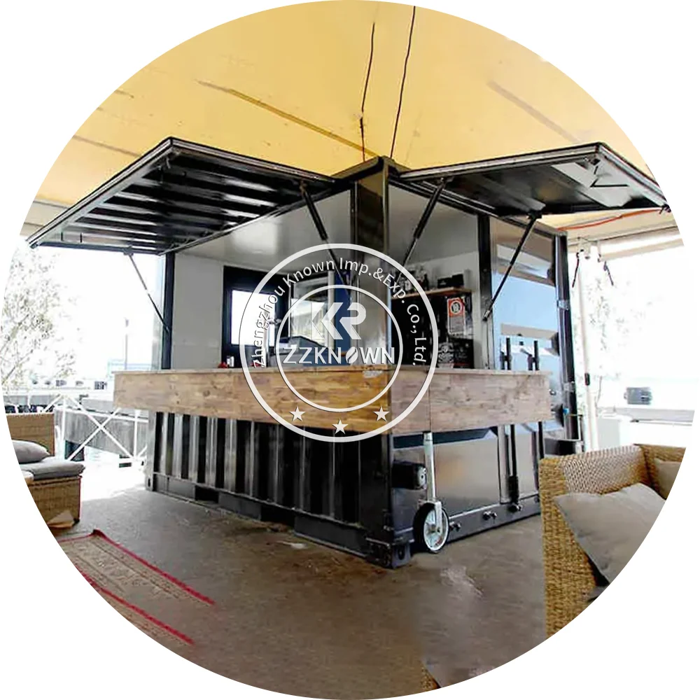 Prefab Coffee Kiosk Shipping Container Cafe for Food Popular Container Restaurant for Sale Custom Container Bar