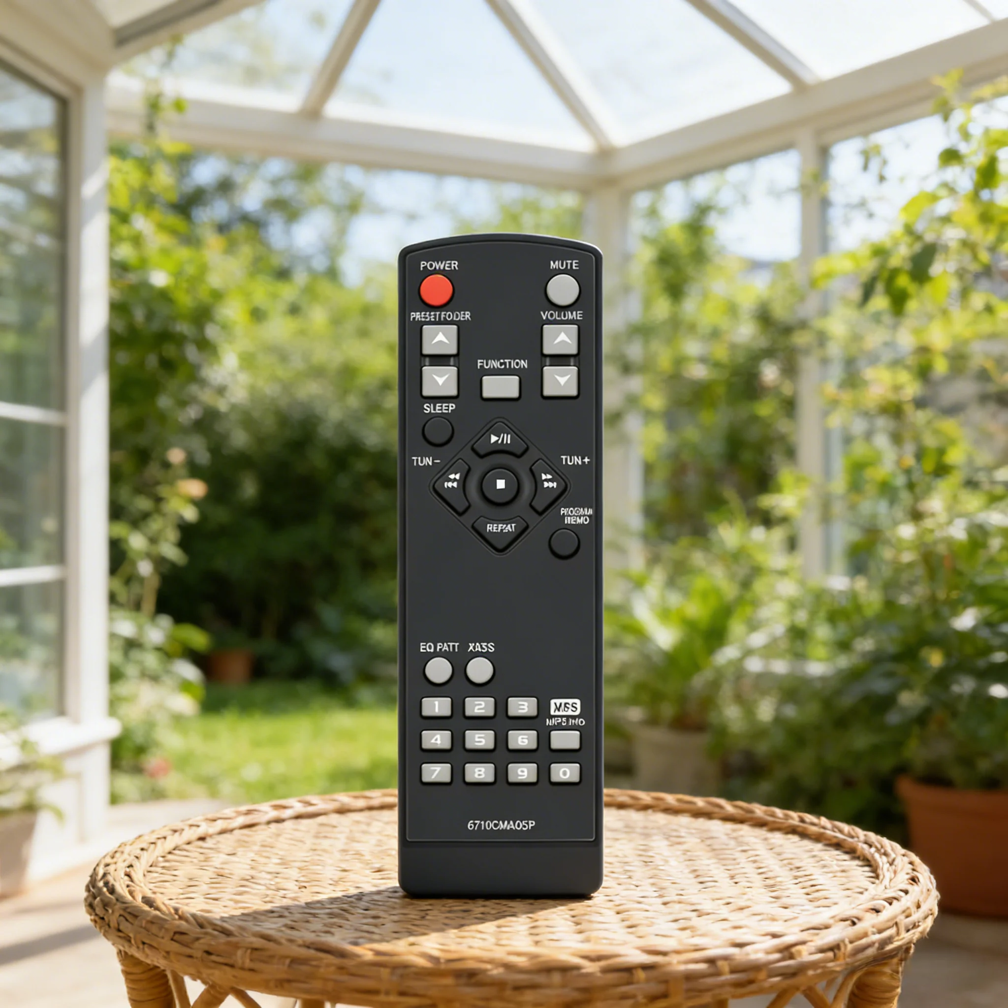 

6710CMAQ05P Stereo Speaker System Remote Control for Left Right Channel Bookshelf Home Theater