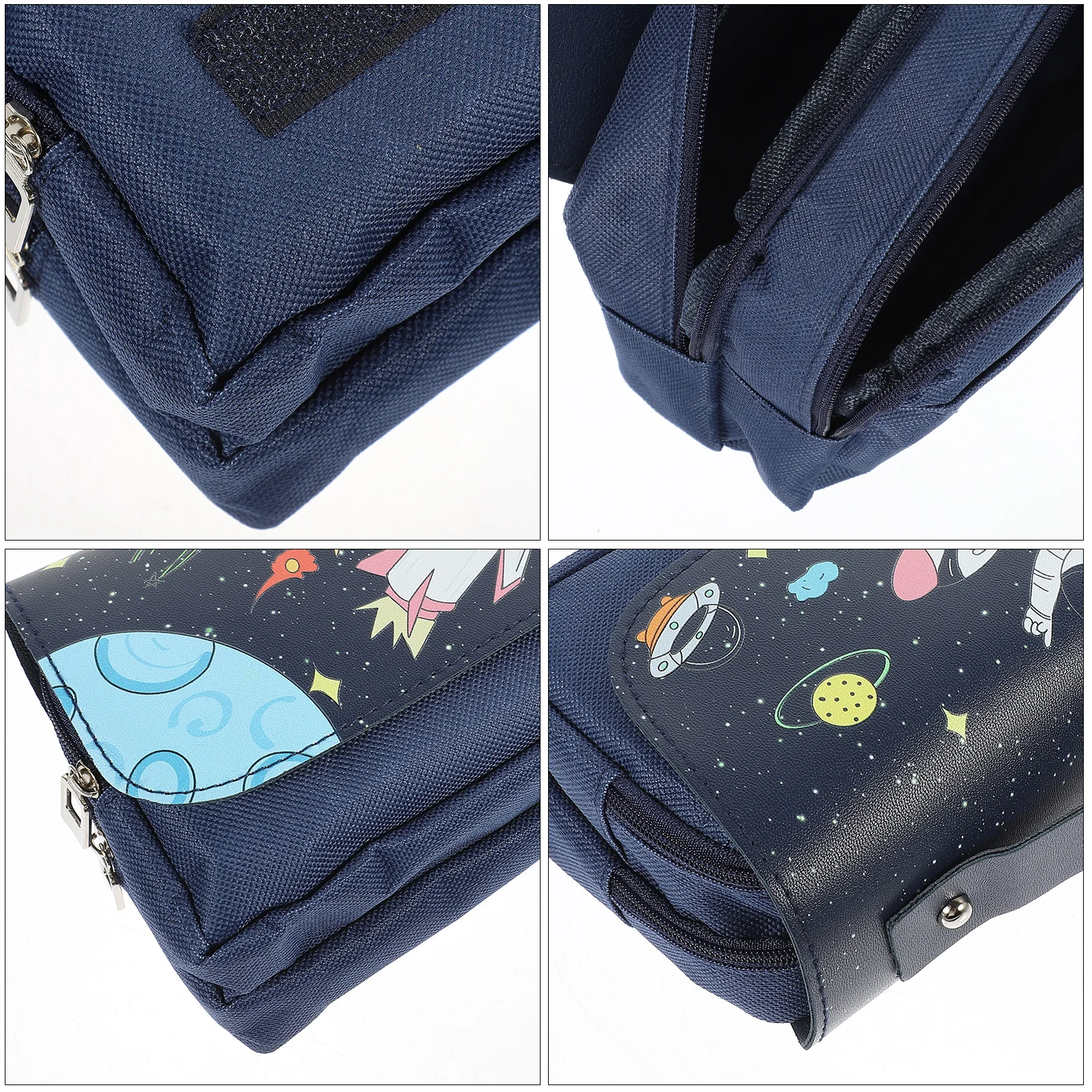 

Canvas PU Pencil Case Large Capacity Stationery Bag Students Supplies Pen Pouch Zipper Organizer Pencil Bag