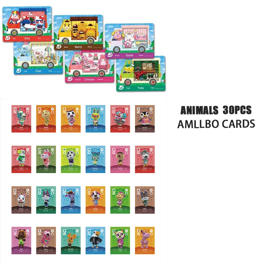 Amiibo Card Game Animal Crossing: New Horizons Anime Cartoon Figure Kawaii roles NS Switch 3DS Set Collect Mini NFC Cards gifts