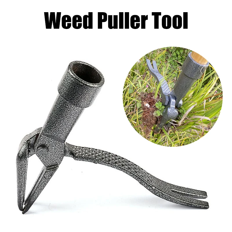 

Gardening Tool Iron Weed Puller Tool Claw Weeder Root Remover Outdoor Garden Portable Weed Puller Removable With Foot Pedal